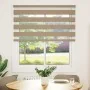 Estor cebra marrón arena tejido ancho 120,9 cm poliéster by , Blinds and blinds - Ref: Foro24-4014552, Price: 29,71 €, Discou...