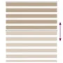 Estor cebra marrón arena tejido ancho 120,9 cm poliéster by , Blinds and blinds - Ref: Foro24-4014552, Price: 29,71 €, Discou...