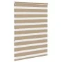 Estor cebra marrón arena tejido ancho 110,9 cm poliéster by , Blinds and blinds - Ref: Foro24-4014550, Price: 30,31 €, Discou...