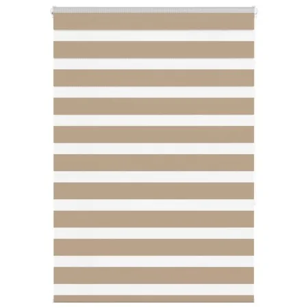 Estor cebra marrón arena tejido ancho 90,9 cm poliéster by , Blinds and blinds - Ref: Foro24-4014546, Price: 22,94 €, Discoun...