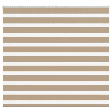 Estor cebra marrón arena tejido ancho 155,9 cm poliéster by , Blinds and blinds - Ref: Foro24-4014559, Price: 36,08 €, Discou...
