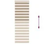 Estor cebra marrón arena tejido ancho 65,9 cm poliéster by , Blinds and blinds - Ref: Foro24-4014567, Price: 23,34 €, Discoun...