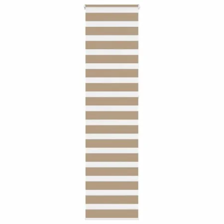 Estor cebra marrón arena tejido ancho 60,9 cm poliéster by , Blinds and blinds - Ref: Foro24-4014592, Price: 23,03 €, Discoun...