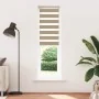 Estor cebra marrón arena tejido ancho 50,9 cm poliéster by , Blinds and blinds - Ref: Foro24-4014590, Price: 19,38 €, Discoun...