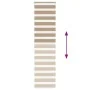 Estor cebra marrón arena tejido ancho 50,9 cm poliéster by , Blinds and blinds - Ref: Foro24-4014590, Price: 19,38 €, Discoun...