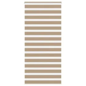 Estor cebra marrón arena tejido ancho 100,9 cm poliéster by , Blinds and blinds - Ref: Foro24-4014600, Price: 26,64 €, Discou...