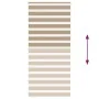 Estor cebra marrón arena tejido ancho 110,9 cm poliéster by , Blinds and blinds - Ref: Foro24-4014602, Price: 26,04 €, Discou...