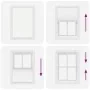 Estor Plisado blanco 90x150 cm Tela Ancho 89,4 cm Poliéster by , Blinds and blinds - Ref: Foro24-4015498, Price: 18,00 €, Dis...
