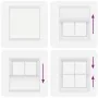 Estor Plisado blanco 120x100 cm Tela Ancho 119,4 cm Poliéster by , Blinds and blinds - Ref: Foro24-4015487, Price: 20,10 €, D...