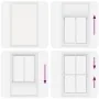 Estor Plisado blanco 120x200 cm Tela Ancho 119,4 cm Poliéster by , Blinds and blinds - Ref: Foro24-4015521, Price: 28,01 €, D...