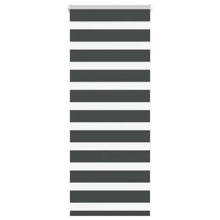 Estor cebra negro 65x150 cm tejido ancho 60,9 cm poliéster by , Blinds and blinds - Ref: Foro24-4014228, Price: 22,51 €, Disc...