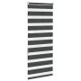 Estor cebra negro 65x150 cm tejido ancho 60,9 cm poliéster by , Blinds and blinds - Ref: Foro24-4014228, Price: 22,51 €, Disc...