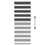 Estor cebra negro 65x150 cm tejido ancho 60,9 cm poliéster by , Blinds and blinds - Ref: Foro24-4014228, Price: 22,51 €, Disc...