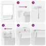 Estor enrollable para ducha con casete 120x240cm tela ancho by , Blinds and blinds - Ref: Foro24-4015058, Price: 20,40 €, Dis...