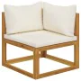 Gartenmöbel 8 Stück cremefarbene Kissen aus massivem Akazienholz von vidaXL, Gartensets - Ref: Foro24-3057645, Preis: 845,85 ...