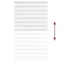 Estor cebra blanco 130x200 cm tejido ancho 125,9 cm poliéster by , Blinds and blinds - Ref: Foro24-4014787, Price: 33,75 €, D...