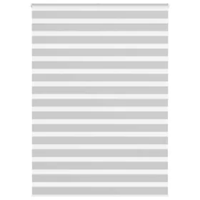Estor cebra gris claro 160x200cm tejido ancho 155,9cm poliéster by , Blinds and blinds - Ref: Foro24-4014481, Price: 37,41 €,...