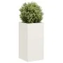 Jardinera de acero laminado en frío blanco 40x40x80 cm by , Pots and planters - Ref: Foro24-860704, Price: 81,31 €, Discount: %