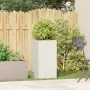 Jardinera de acero laminado en frío blanco 40x40x80 cm by , Pots and planters - Ref: Foro24-860704, Price: 81,31 €, Discount: %