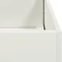 Jardinera de acero laminado en frío blanco 40x40x80 cm by , Pots and planters - Ref: Foro24-860704, Price: 81,31 €, Discount: %