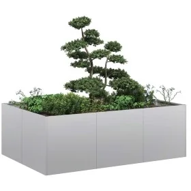 Jardinera 120x80x40 cm de acero galvanizado by , Pots and planters - Ref: Foro24-860750, Price: 67,12 €, Discount: %