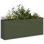 Jardinera de acero laminado en frío verde oliva 200x40x80 cm by , Pots and planters - Ref: Foro24-860727, Price: 200,80 €, Di...