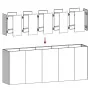 Jardinera de acero laminado en frío verde oliva 200x40x80 cm by , Pots and planters - Ref: Foro24-860727, Price: 200,80 €, Di...