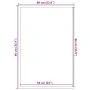 Felpudo gris 60x90 cm von , Fußmatten - Ref: Foro24-4105635, Preis: 16,89 €, Rabatt: %