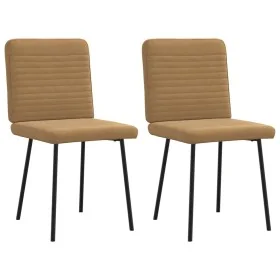 Sillas de comedor 2 unidades terciopelo marrón by , dining chairs - Ref: Foro24-4101141, Price: 87,82 €, Discount: %
