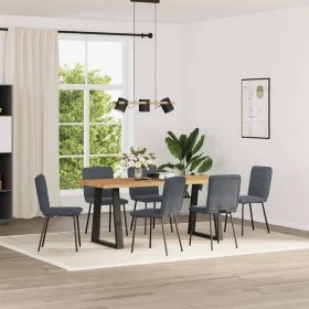Sillas de comedor 6 unidades terciopelo gris oscuro by , dining chairs - Ref: Foro24-3315580, Price: 249,50 €, Discount: %