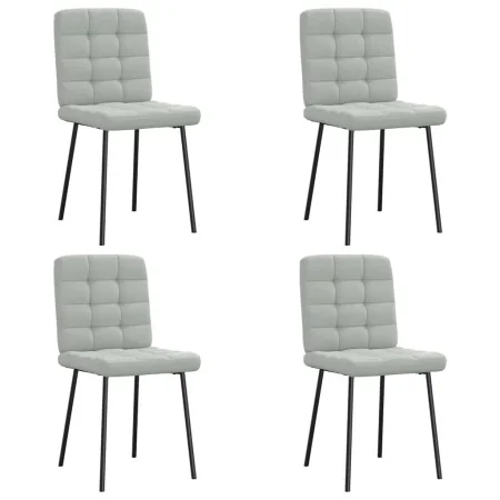 Sillas de comedor 4 unidades terciopelo gris claro by , dining chairs - Ref: Foro24-3315180, Price: 170,83 €, Discount: %
