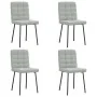Sillas de comedor 4 unidades terciopelo gris claro by , dining chairs - Ref: Foro24-3315180, Price: 170,83 €, Discount: %