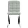 Sillas de comedor 4 unidades terciopelo gris claro by , dining chairs - Ref: Foro24-3315180, Price: 170,83 €, Discount: %