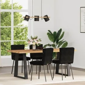 Sillas de comedor 4 unidades terciopelo negro by , dining chairs - Ref: Foro24-3315388, Price: 179,35 €, Discount: %