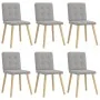 Sillas de comedor 6 uds tela gris nube de , Sillas de comedor - Ref: Foro24-3315447, Precio: 288,52 €, Descuento: %