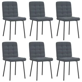 Sillas de comedor 6 unidades terciopelo gris oscuro von , Essstühle - Ref: Foro24-3315451, Preis: 255,25 €, Rabatt: %