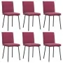 Sillas de comedor 6 unidades terciopelo rojo tinto von , Essstühle - Ref: Foro24-3315619, Preis: 261,07 €, Rabatt: %