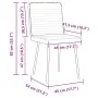 Silla de comedor 6 unidades terciopelo negro de , Sillas de comedor - Ref: Foro24-3315509, Precio: 250,74 €, Descuento: %