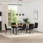 Silla de comedor 6 unidades terciopelo negro de , Sillas de comedor - Ref: Foro24-3315479, Precio: 247,36 €, Descuento: %