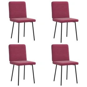 Sillas de comedor 4 unidades terciopelo rojo tinto von , Essstühle - Ref: Foro24-3315238, Preis: 166,39 €, Rabatt: %