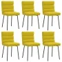 Sillas de comedor 6 unidades terciopelo amarillo von , Essstühle - Ref: Foro24-3315659, Preis: 267,82 €, Rabatt: %