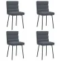 Sillas de comedor 4 unidades terciopelo gris oscuro de , Sillas de comedor - Ref: Foro24-3315383, Precio: 186,49 €, Descuento: %