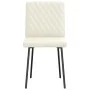 Sillas de comedor 4 unidades terciopelo crema de , Sillas de comedor - Ref: Foro24-3315212, Precio: 167,15 €, Descuento: %