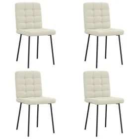 Sillas de comedor 4 unidades terciopelo crema von , Essstühle - Ref: Foro24-3315189, Preis: 170,46 €, Rabatt: %