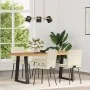 Sillas de comedor 4 unidades terciopelo crema de , Sillas de comedor - Ref: Foro24-3315189, Precio: 170,45 €, Descuento: %