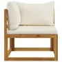 Garden furniture 8 pcs cream cushions solid acacia wood by vidaXL, Garden sets - Ref: Foro24-3057645, Price: 843,44 €, Discou...