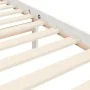 Double bed frame with white solid wood headboard by vidaXL, Beds and slatted bases - Ref: Foro24-3195292, Price: 136,48 €, Di...