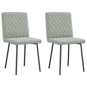 Sillas de comedor 2 unidades terciopelo gris claro by , dining chairs - Ref: Foro24-4101103, Price: 86,07 €, Discount: %
