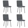 Sillas de comedor 4 unidades terciopelo gris oscuro de , Sillas de comedor - Ref: Foro24-3315204, Precio: 166,40 €, Descuento: %