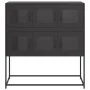 Aparador de acero laminado en frío negro 100,5x39x107 cm de , Aparadores - Ref: Foro24-853422, Precio: 129,91 €, Descuento: %
